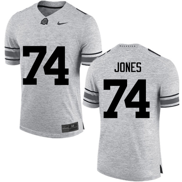 Men Ohio State Buckeyes #74 Jamarco Jones College Football Jerseys Game-Gray
